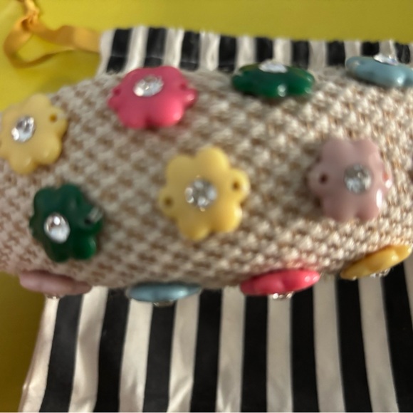 Lele Sadoughi Multicolor Floral Knit Headband EUC Worn once - Picture 2 of 7